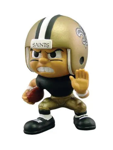 Cartoon-style New Orleans Saints player figurine from Lil Teammates collection