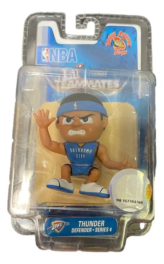 Cartoon-style Lil’ Teammates basketball player figurine in Oklahoma City Thunder uniform