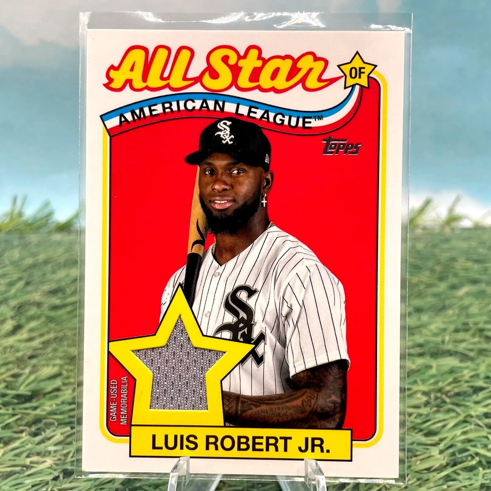 Luis Robert Jr. 2024 Topps Series 2 All-Star Relic Patch card for White Sox fans