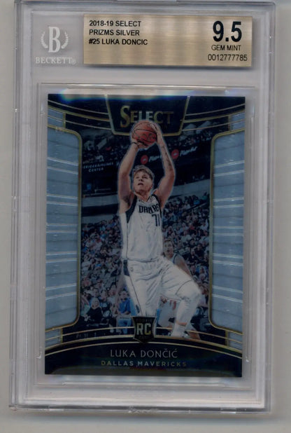 Luka Doncic 2018-19 Select Silver #25 BGS 9.5 Gem Mint basketball card image