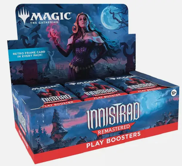 Magic: The Gathering Innistrad Remastered Play Booster Box with gothic horror theme design