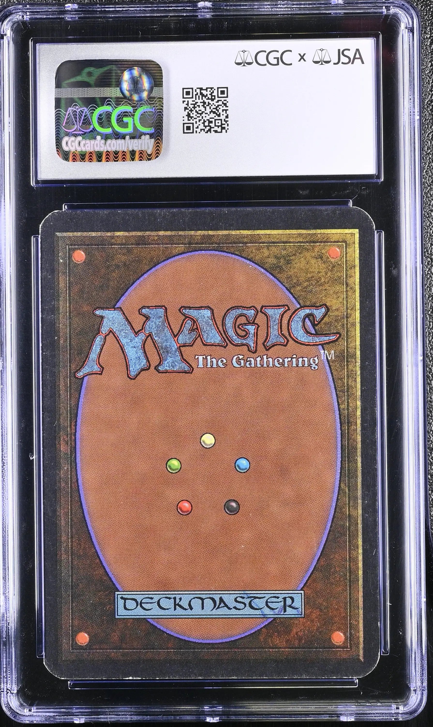 CGC graded Magic: The Gathering Alpha Edition Paralyze card signed by Anson Maddocks