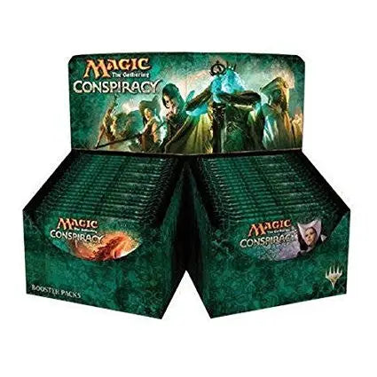 Display box for Magic The Gathering Conspiracy trading card game booster packs