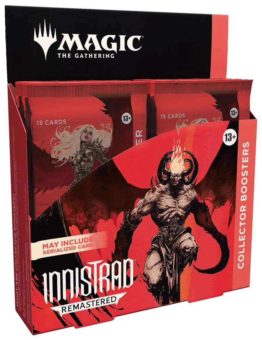 Magic: The Gathering Innistrad Remastered Collector Booster Box with dark demonic artwork