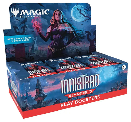 Magic The Gathering Innistrad Remastered Play Booster Box with gothic horror artwork