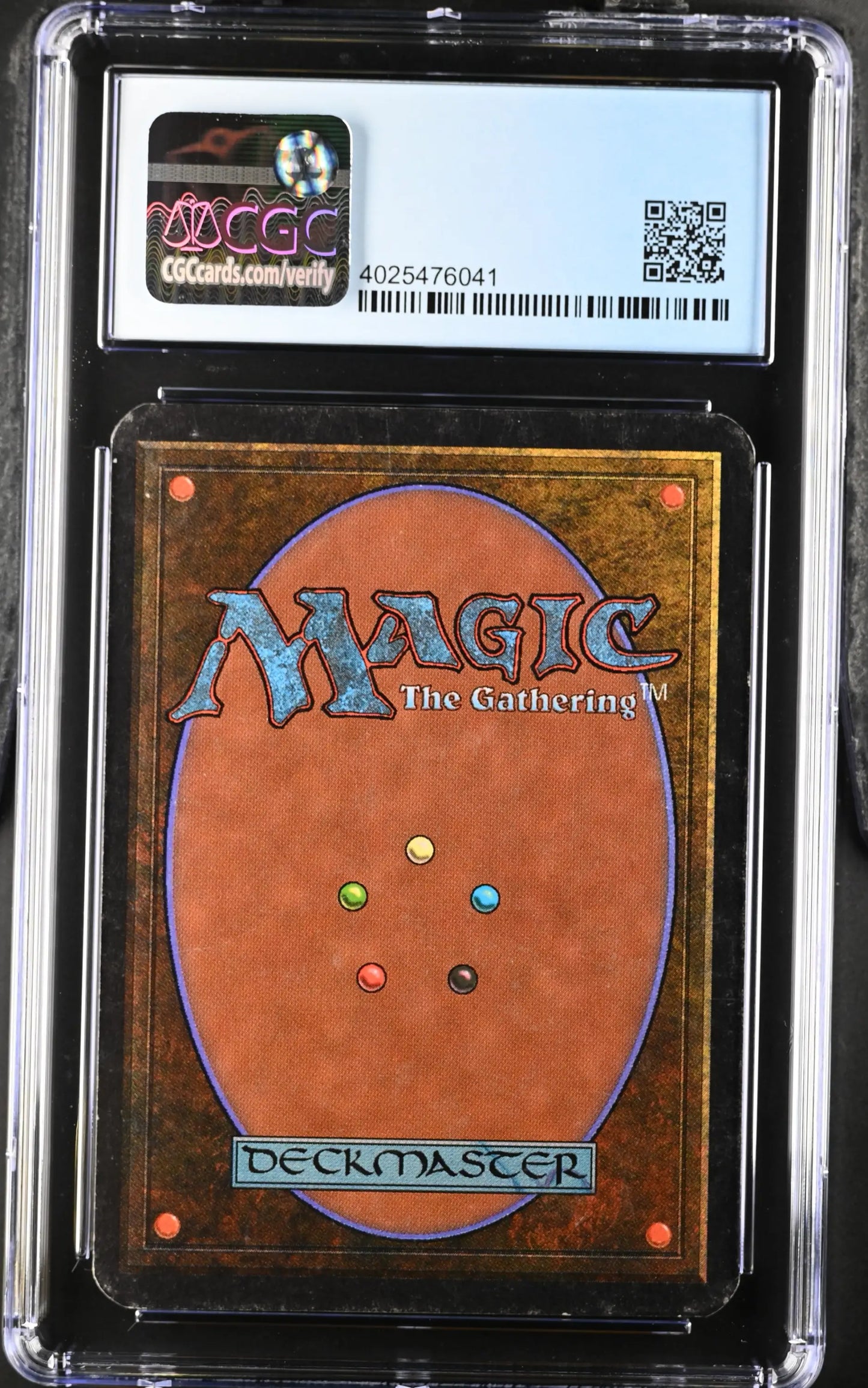 Graded CGC 6.5 Ex/NM+ Magic: The Gathering Alpha Edition card in protective case