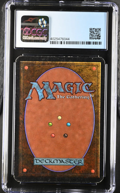 Graded Alpha Edition Magic: The Gathering Disintegrate card in protective case