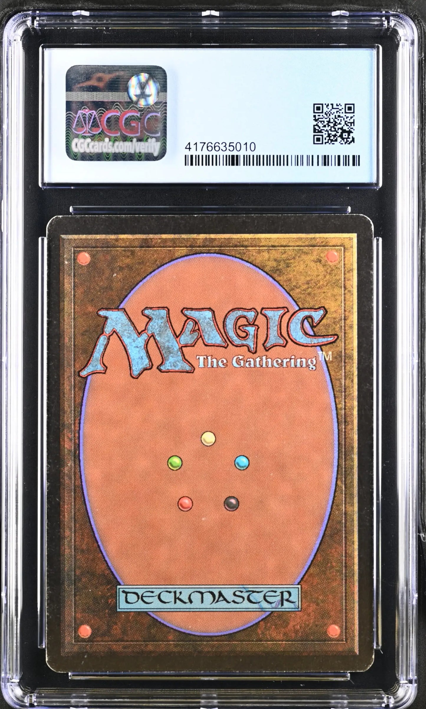 Graded Magic: The Gathering Gaea’s Liege Beta Edition card in protective case