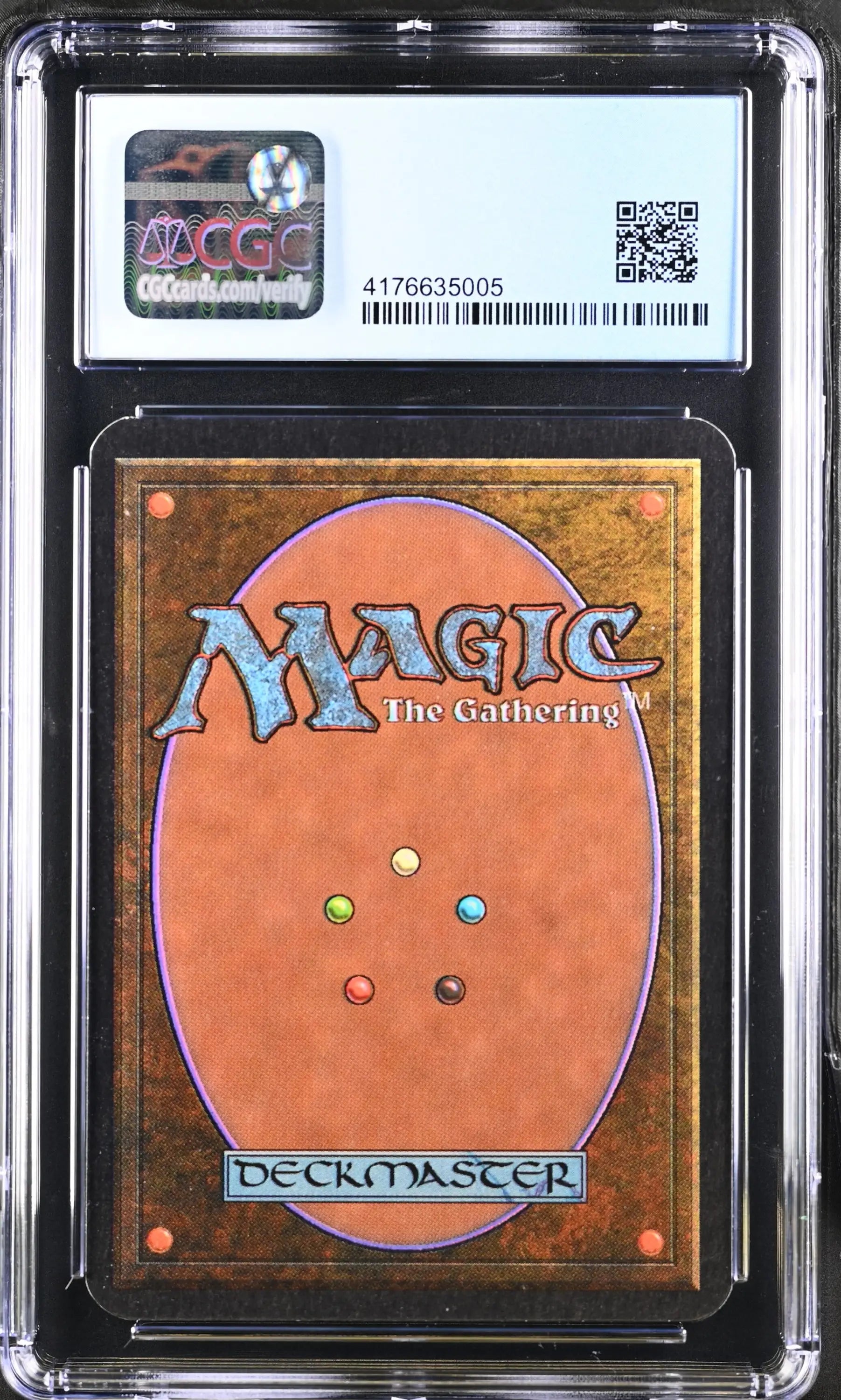 Graded CGC 8 NM/Mint Magic: The Gathering Alpha Edition card in protective case