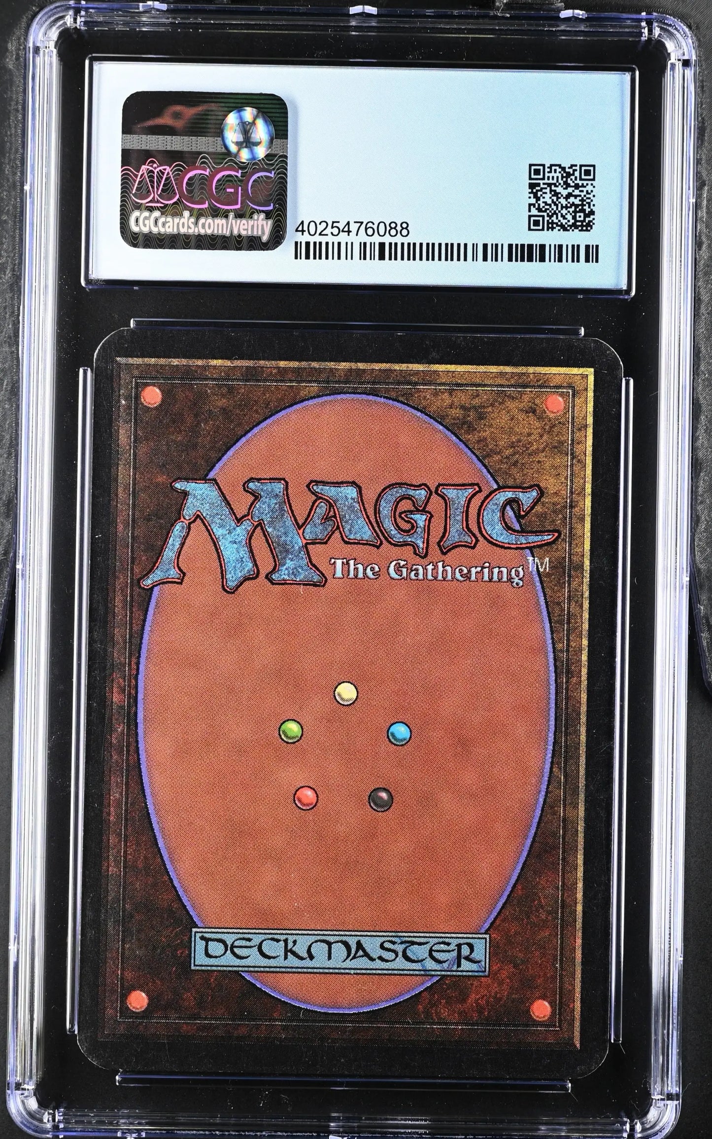 Graded CGC 8 NM/Mint Alpha Edition Magic: The Gathering trading card in protective case