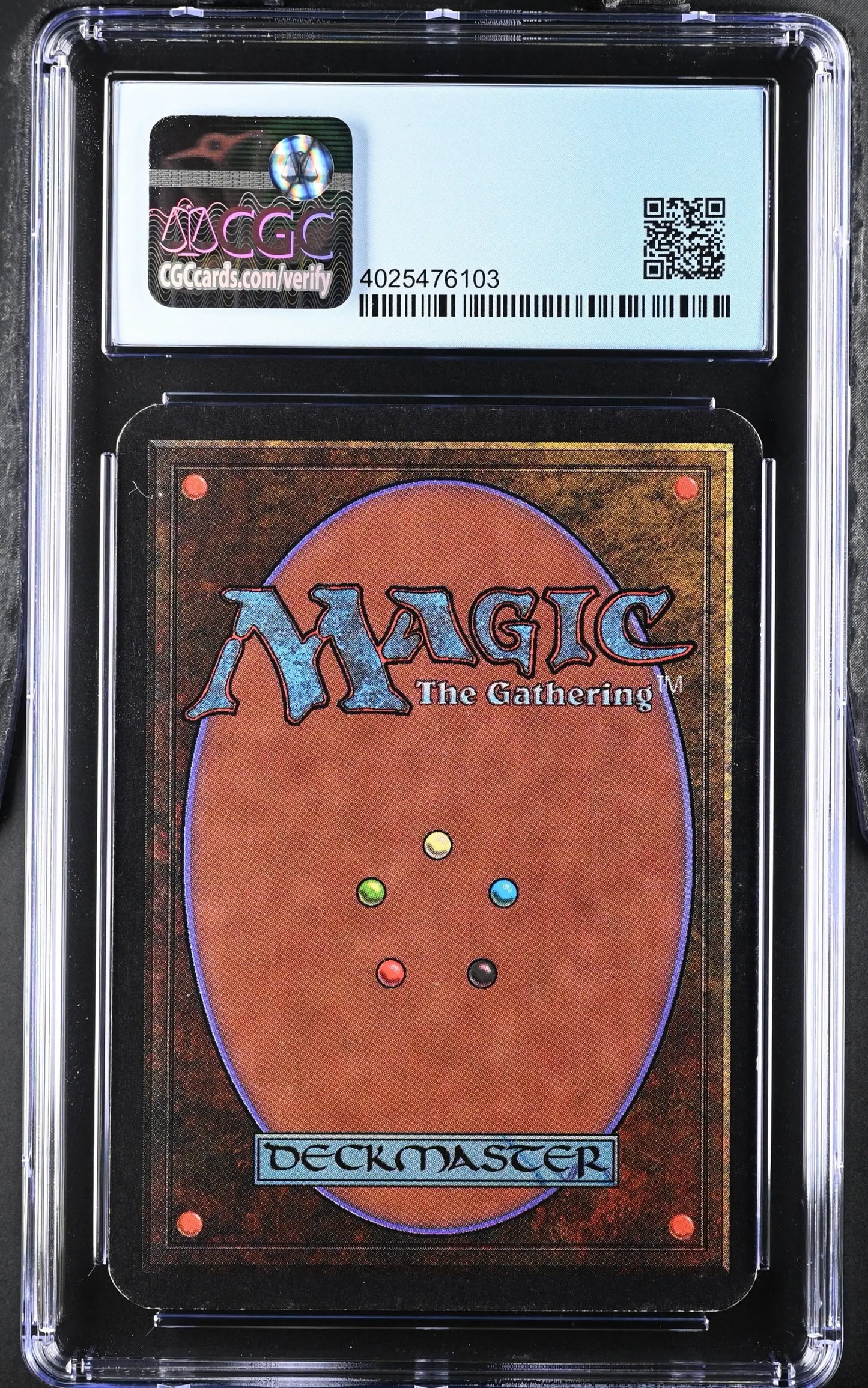 Graded CGC 7.5 Near Mint+ Alpha Edition Magic: The Gathering card in protective case