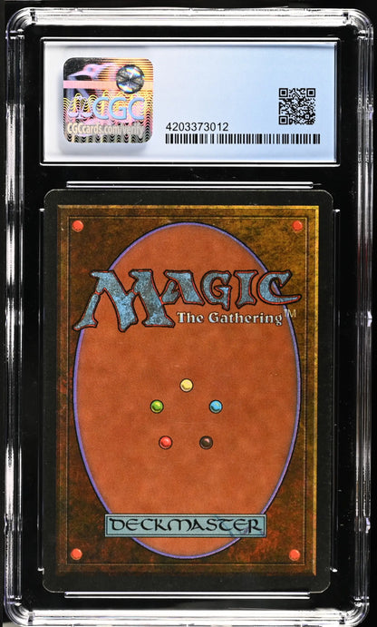 Graded Magic: The Gathering card back in case for trading cards collectors