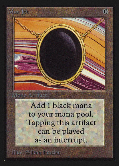 Oval black gemstone in gold frame showcased in Magic: The Gathering trading card