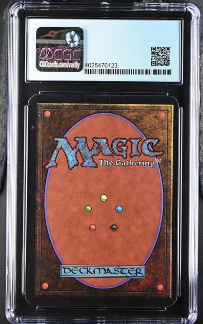 Graded CGC 8.5 Magic: The Gathering Alpha Edition Phantasmal Terrain trading card in case