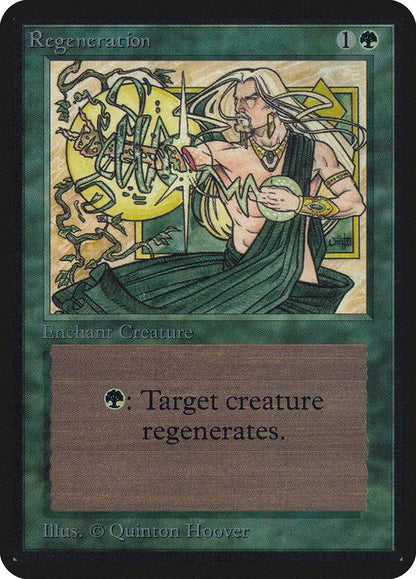 Magic: The Gathering Alpha Edition card featuring a figure manipulating magical energy