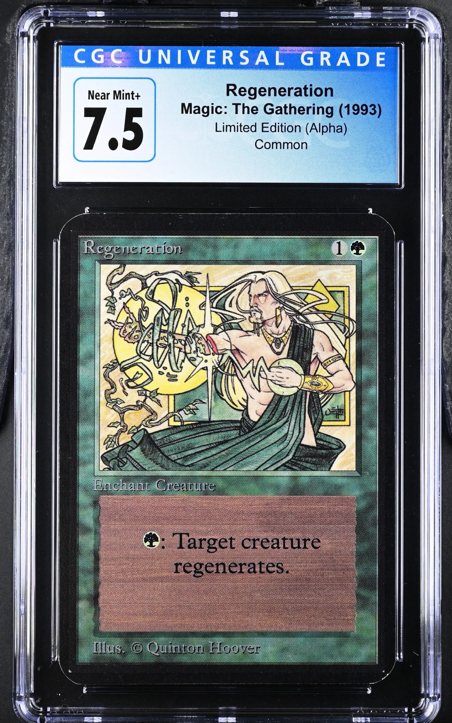 Graded Magic: The Gathering Alpha Edition Regeneration CGC 7.5 trading card