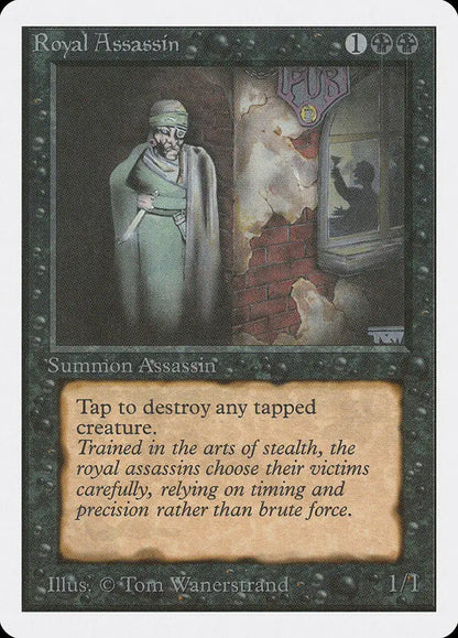 Ghostly assassin figure in shadowy corridor from Magic: The Gathering Unlimited Edition