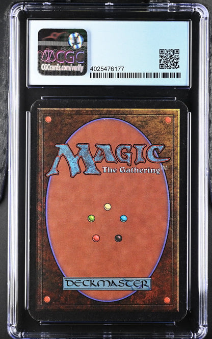 Graded Magic The Gathering Alpha Edition Stream of Life card in protective case