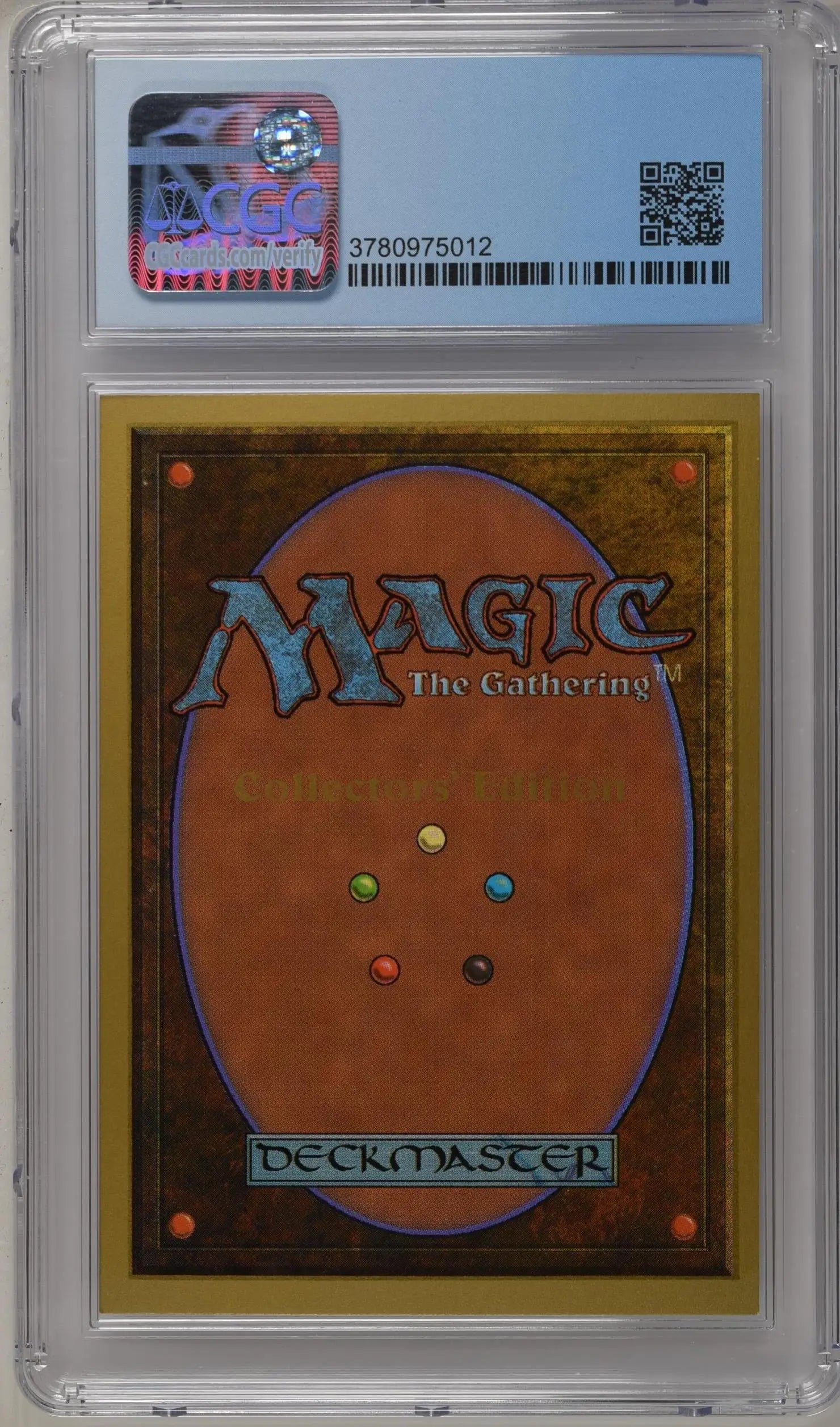 Graded CGC 9 Mint Magic: The Gathering Tropical Island card in protective case