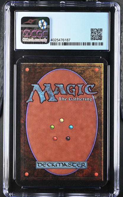 Graded Magic: The Gathering Alpha Edition Twiddle card in protective case for trading cards