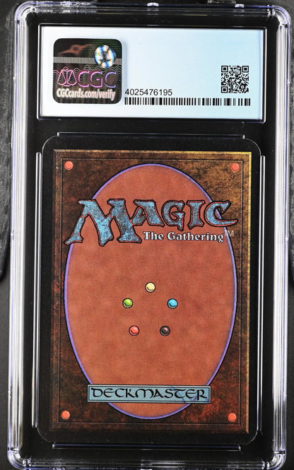 Graded Magic: The Gathering Alpha Edition Wall of Ice card in protective case