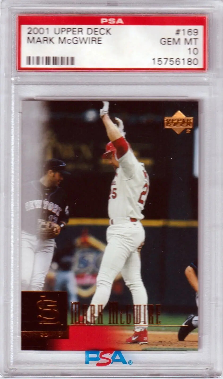 PSA-graded 2001 Upper Deck Mark McGwire baseball card for single cards at Columbia Hobby