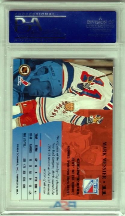 Mark Messier 1994 Leaf PSA 10 GEM MINT hockey trading card in protective case for sale