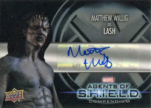 Autographed trading card of Matthew Willig as Lash from Marvel Agents of S.H.I.E.L.D