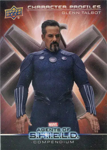 Marvel Agents of S.H.I.E.L.D. trading card featuring Glenn Talbot character profile