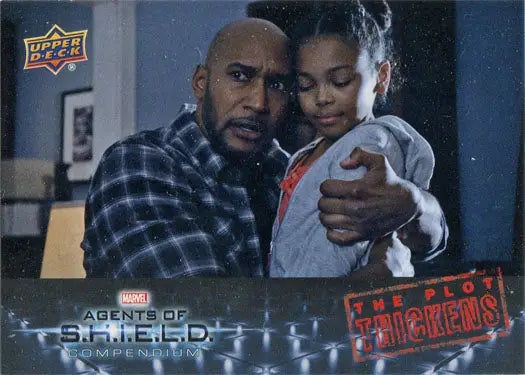 Tender embrace on Marvel Agents of SHIELD Plot Thickens Chase Card PT-8 Al Mackenzie