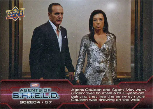 Marvel Agents of SHIELD Season 2 Chase Card featuring two characters from the show