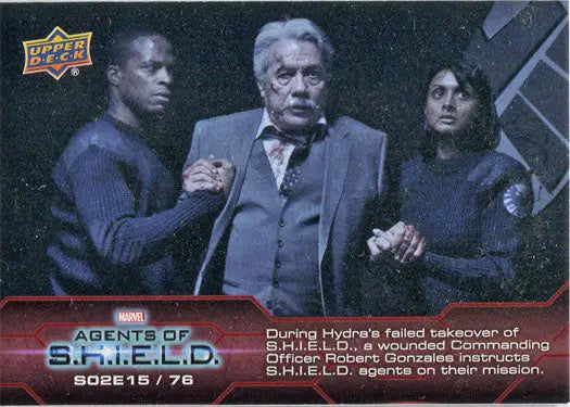 Marvel Agents of SHIELD Compendium Season 2 Chase Card featuring three characters