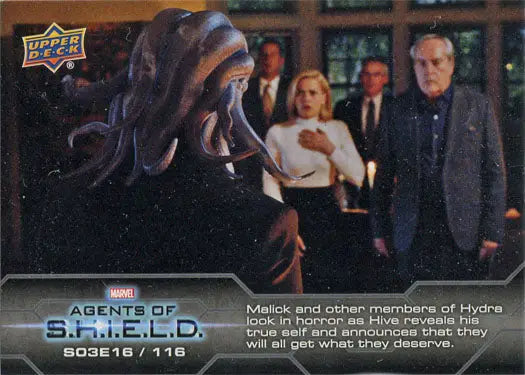 Tentacled alien creature in Marvel Agents of SHIELD Chase Card from Season 3