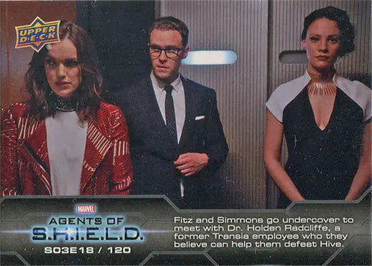 Marvel Agents of S.H.I.E.L.D. Chase Card featuring TV show characters from Season 3