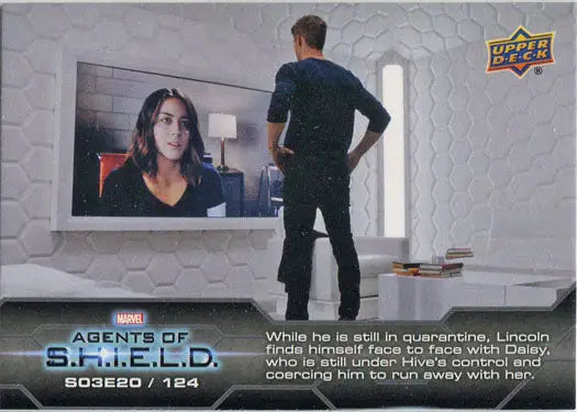 Marvel Agents of SHIELD Compendium Season 3 chase card featuring iconic scene and characters