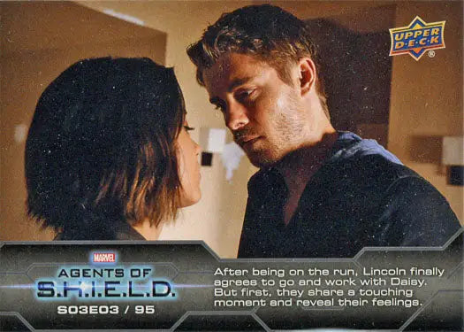 Romantic scene trading card from Marvel Agents of SHIELD Compendium Season 3 Chase Card