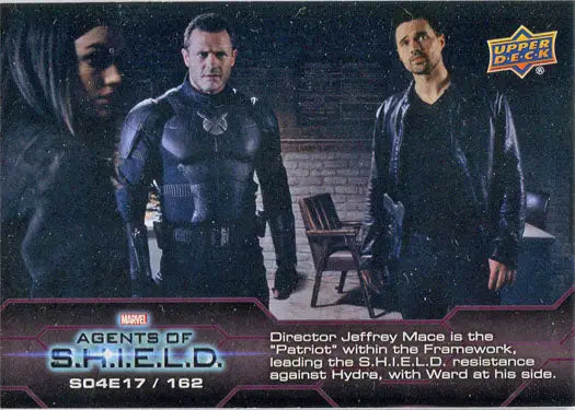 Marvel Agents of SHIELD Season 4 Chase Card featuring characters from the TV series