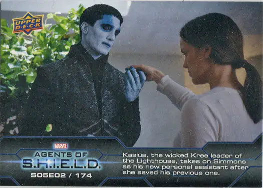 Marvel Agents of SHIELD chase card showing two characters interacting in Season 5