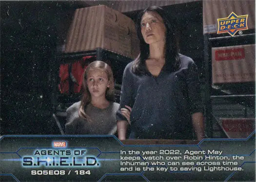 Marvel Agents of SHIELD Season 5 Chase Card featuring characters from the show