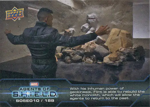 Trading card featuring a confrontation scene from Agents of S.H.I.E.L.D. in Chase Card 188