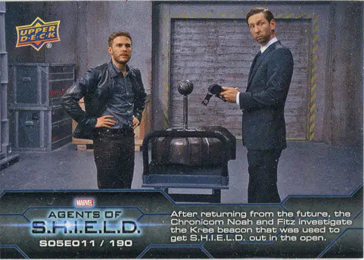 Chase card featuring two men from Agents of S.H.I.E.L.D. beside a device