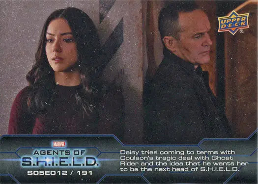 Chase card featuring characters from Agents of S.H.I.E.L.D. in Marvel trading cards