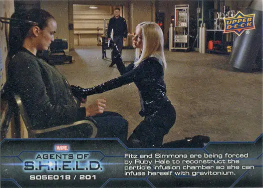 Marvel Agents of SHIELD Season 5 Chase Card showing two characters interacting