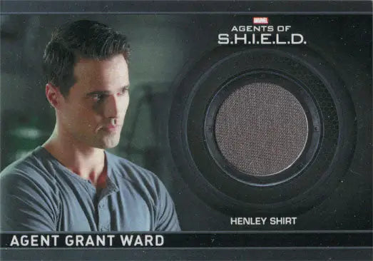 Trading card of Agent Ward from Marvel Agents of S.H.I.E.L.D. with fabric swatch