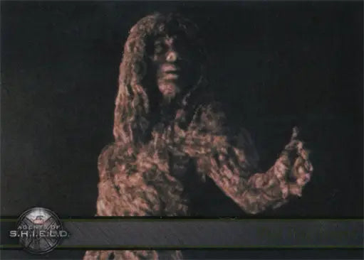 Humanoid figure in textured mud on Marvel Agents of SHIELD Season 2 Gold Parallel trading card