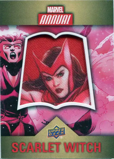 Marvel Annual 2016 Character Patch Chase Card CP-12 Scarlet Witch Short Print with fabric