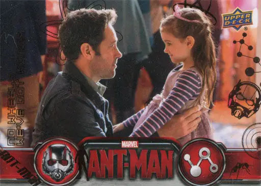 Marvel Ant-Man Bronze Base Parallel Chase Card 16 featuring a man and young girl scene