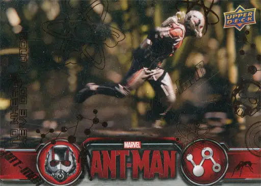 Marvel Ant-Man Bronze Base Parallel Chase Card 58 featuring a superhero in action