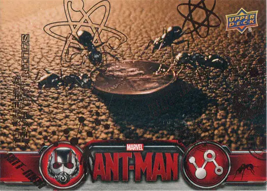 Marvel Ant-Man Bronze Base Parallel Chase Card 60 featuring ant figures and atomic symbols