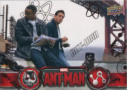 Trading card of two men from Ant-Man in Marvel Bronze Base Parallel Chase Card 66